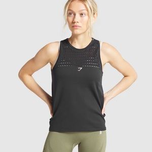GYMSHARK Energy+ Seamless Loose Vest - BLACK